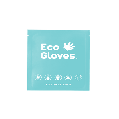 SAMPLES of Individually Wrapped Compostable Gloves - Clear (1 Pair) - Eco Gloves